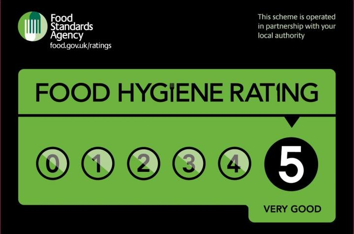 Food Standards Agency, Food Hygiene Rating 5, Very Good, awarded to Al Zayt Restaurant